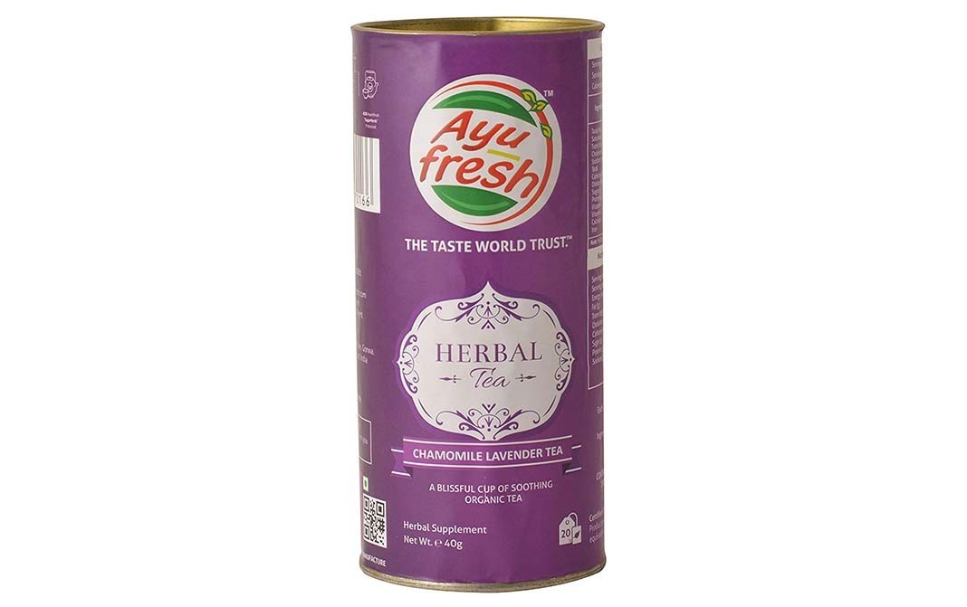 Ayu Fresh Herbal Tea Chamomile Lavender Tea   Container  50 grams